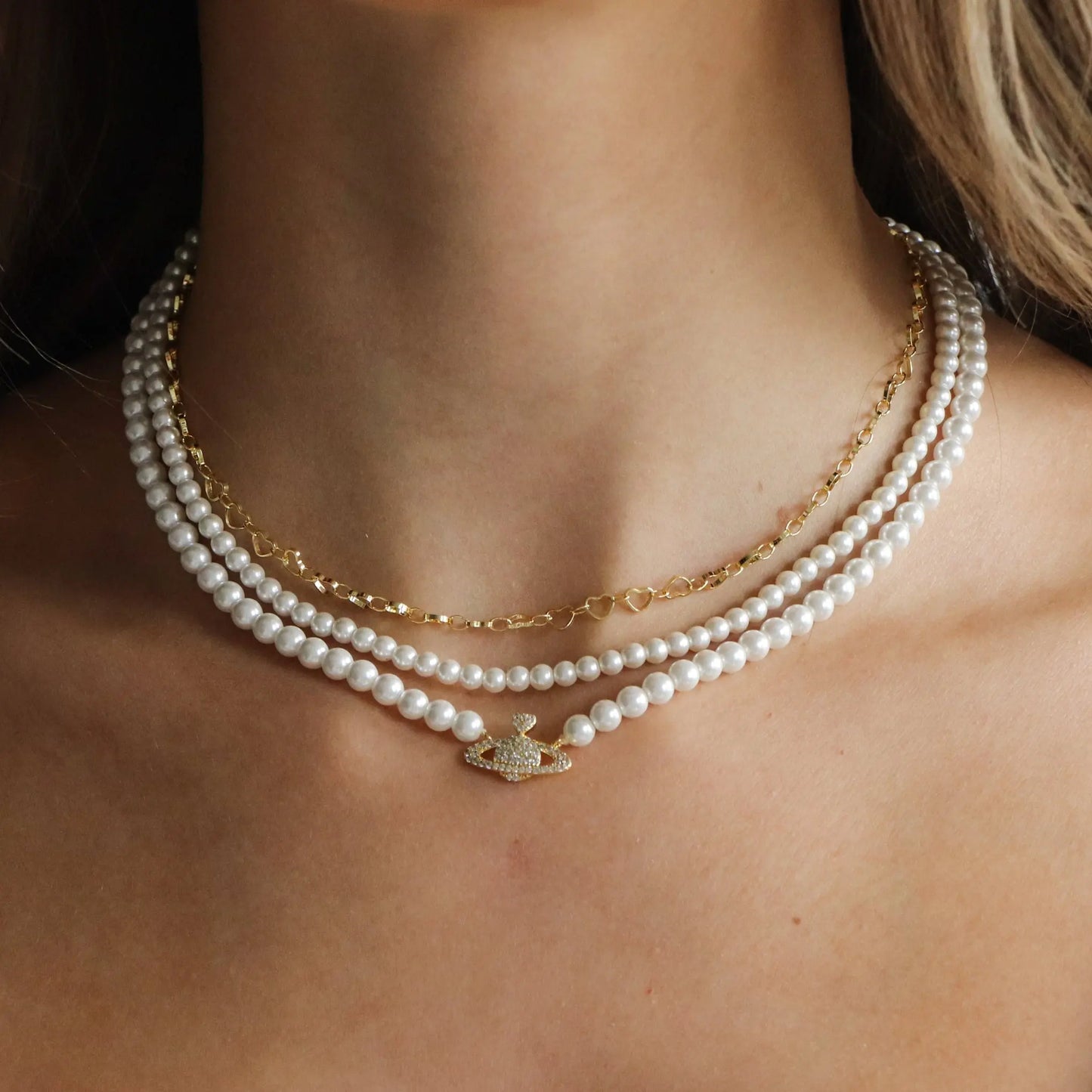 Try it on  Girly Pearly Necklace My Store