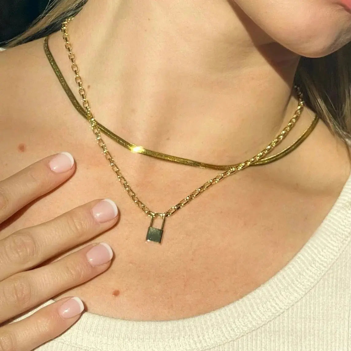 Keep Me Lock Necklace My Store